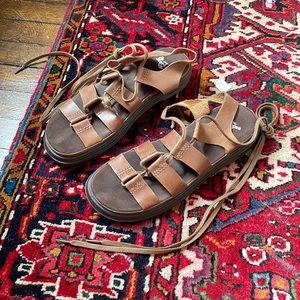 Dr. Martens leather sandal lace up Gladiator Kristina